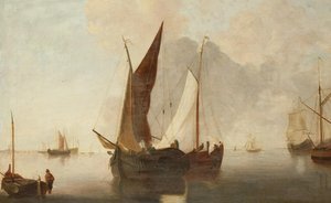 The Passing Boats by After John Sell Cotman